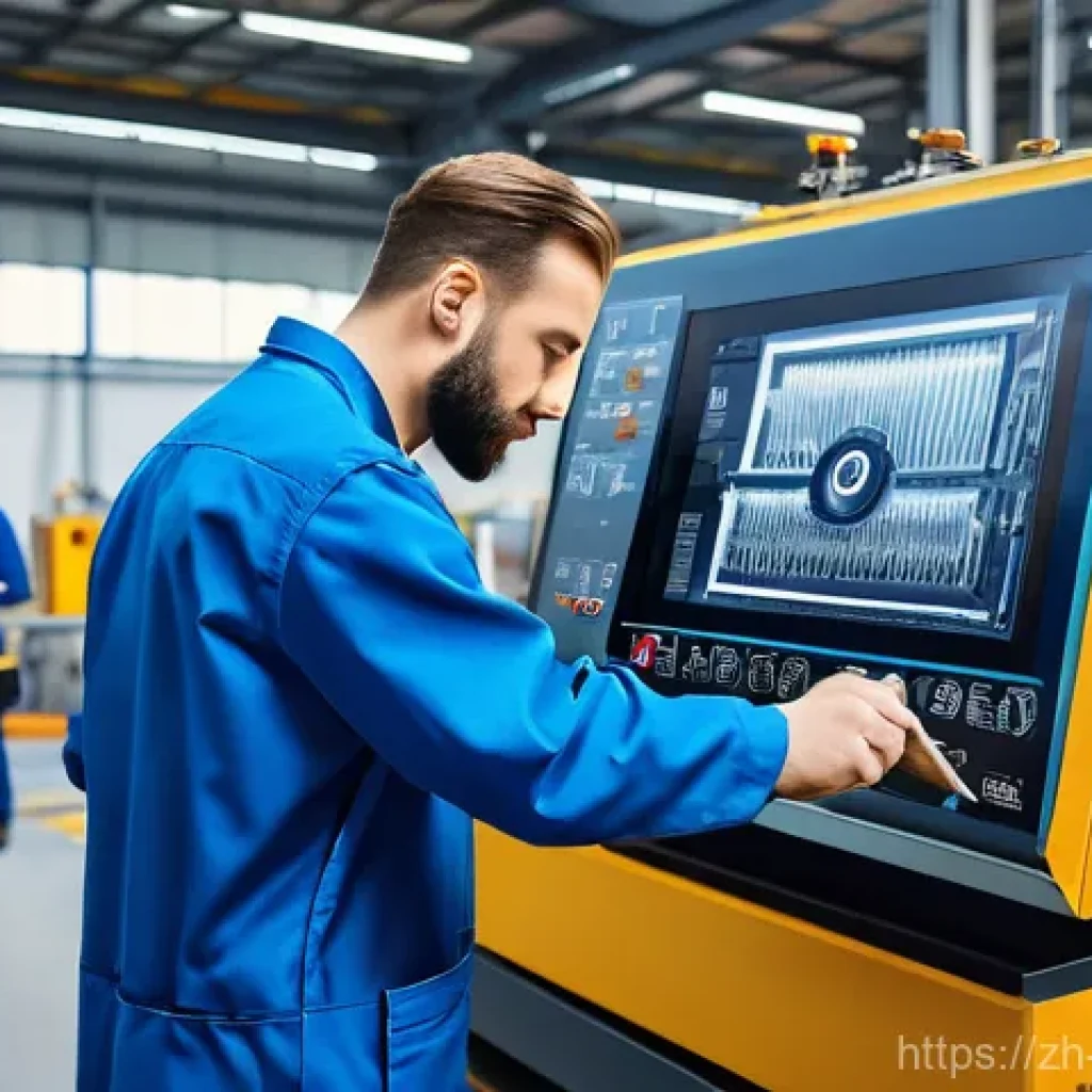 설비 유지보수 전문가가 추천하는 필독서 - **Prompt**: A diverse team of adult maintenance engineers, both male and female, meticulously inspec...