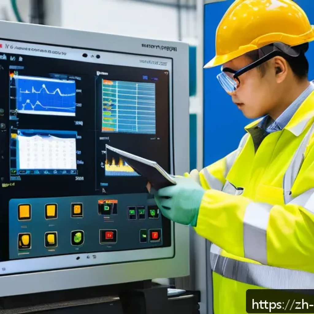 설비 유지보수 직무에서 꼭 알아야 할 안전 규칙 - A modern industrial maintenance scene inside a clean factory environment, showing a skilled technici...