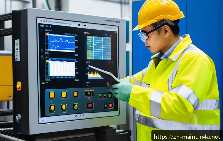설비 유지보수 직무에서 꼭 알아야 할 안전 규칙 - A modern industrial maintenance scene inside a clean factory environment, showing a skilled technici...